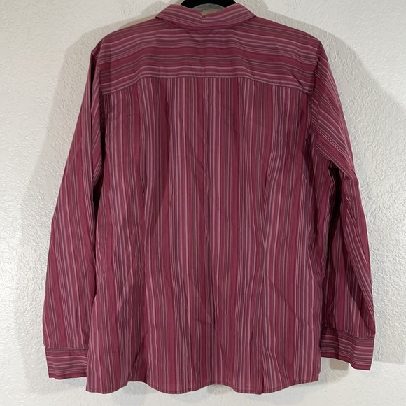 EDDIE BAUER Women’s Striped Long Sleeve Button Front Shirt Size XL New - Picture 3 of 6